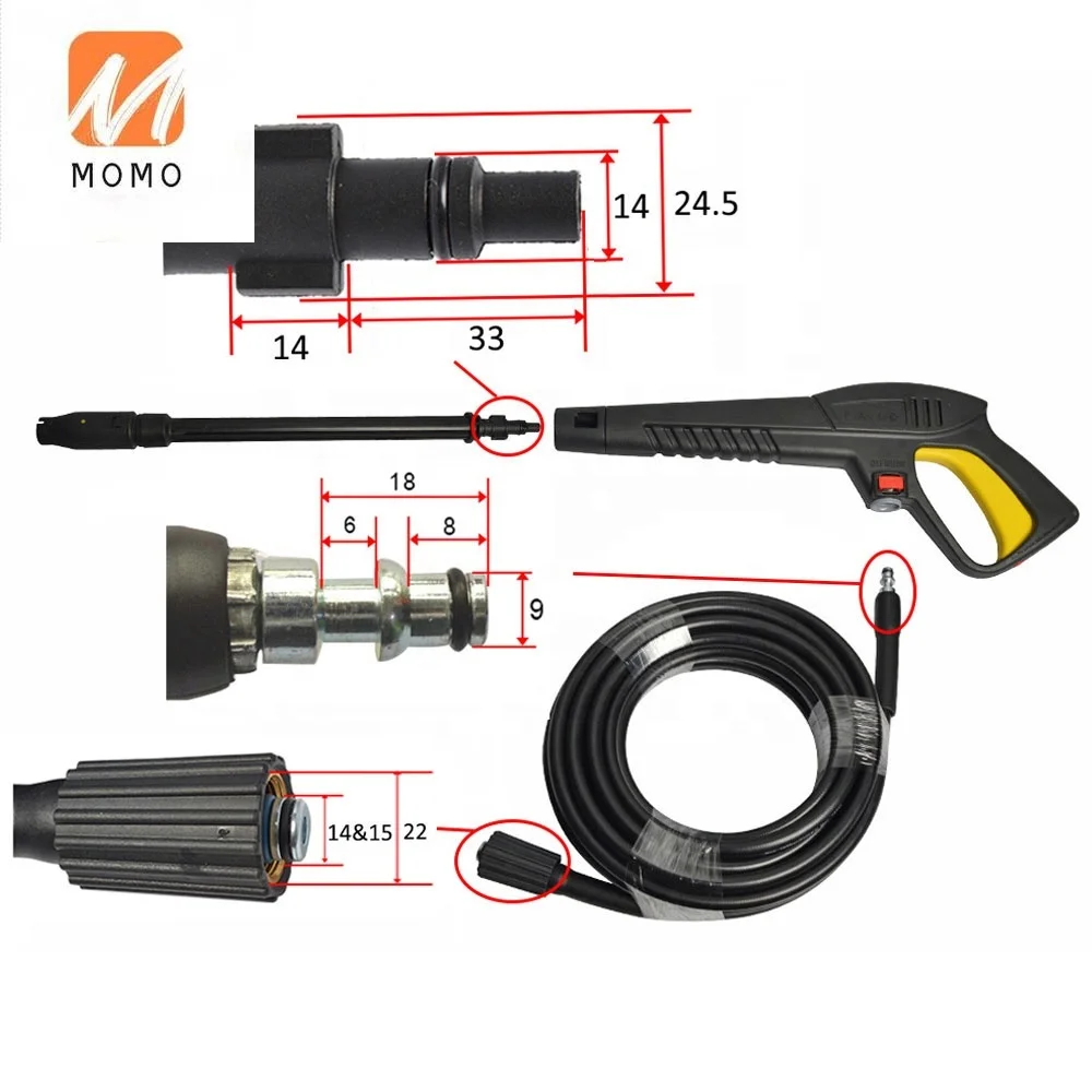 Replacement Spray Gun & Hose Set for for High Pressure Washers
Replacement Spray Gun & Hose Set for for High Pressure Washers
