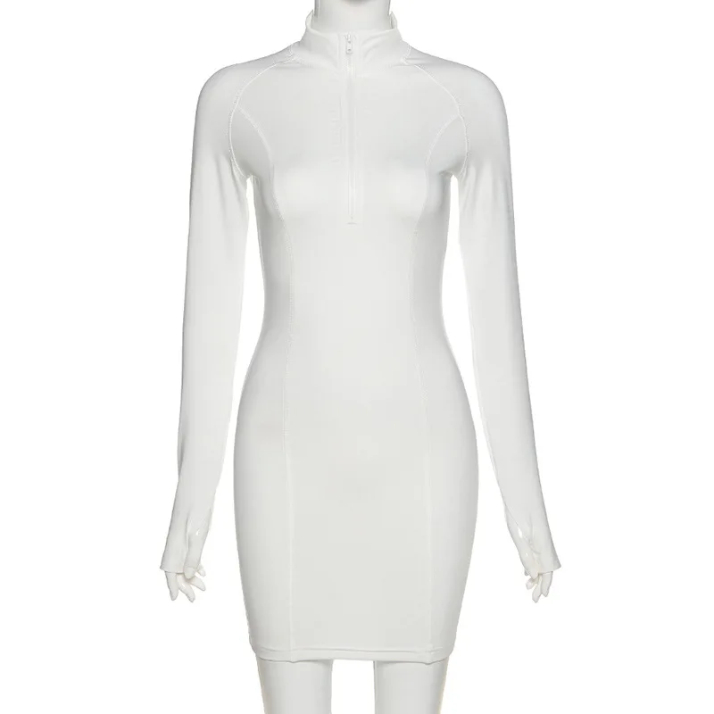 WJFZQM Women Long Sleeve Zipper Bodycon Mini Dress female Sexy Club Wrap Dress Women elastic Autumn casual short Ladies Dresses
WJFZQM Women Long Sleeve Zipper Bodycon Mini Dress female Sexy Club Wrap Dress Women elastic Autumn casual short Ladies Dresses