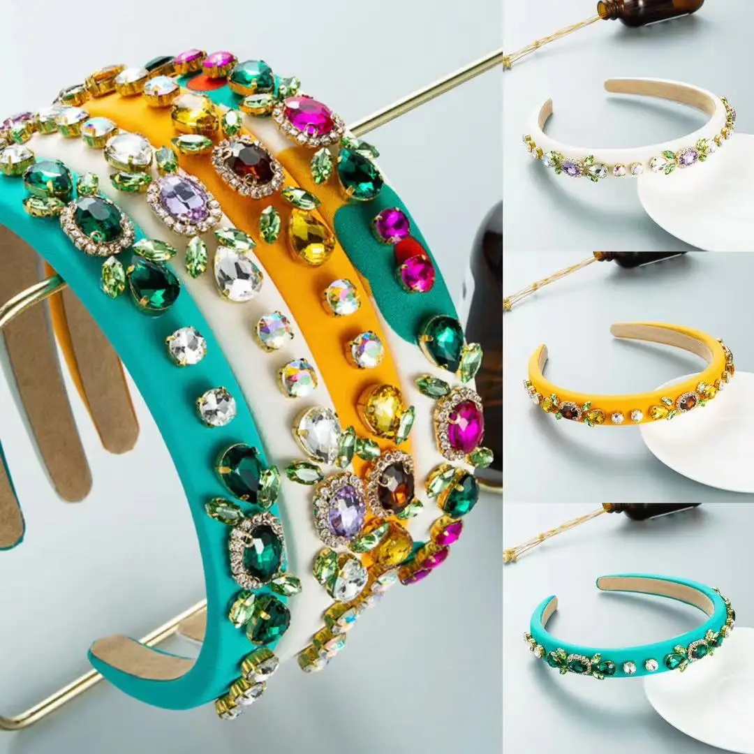 2021 Baroque Colorful Crystal Vintage Simulated Pearl Hair Accessories Women Rhinestone Hair Band Luxury Jewelry Wedding Gift
2021 Baroque Colorful Crystal Vintage Simulated Pearl Hair Accessories Women Rhinestone Hair Band Luxury Jewelry Wedding Gift