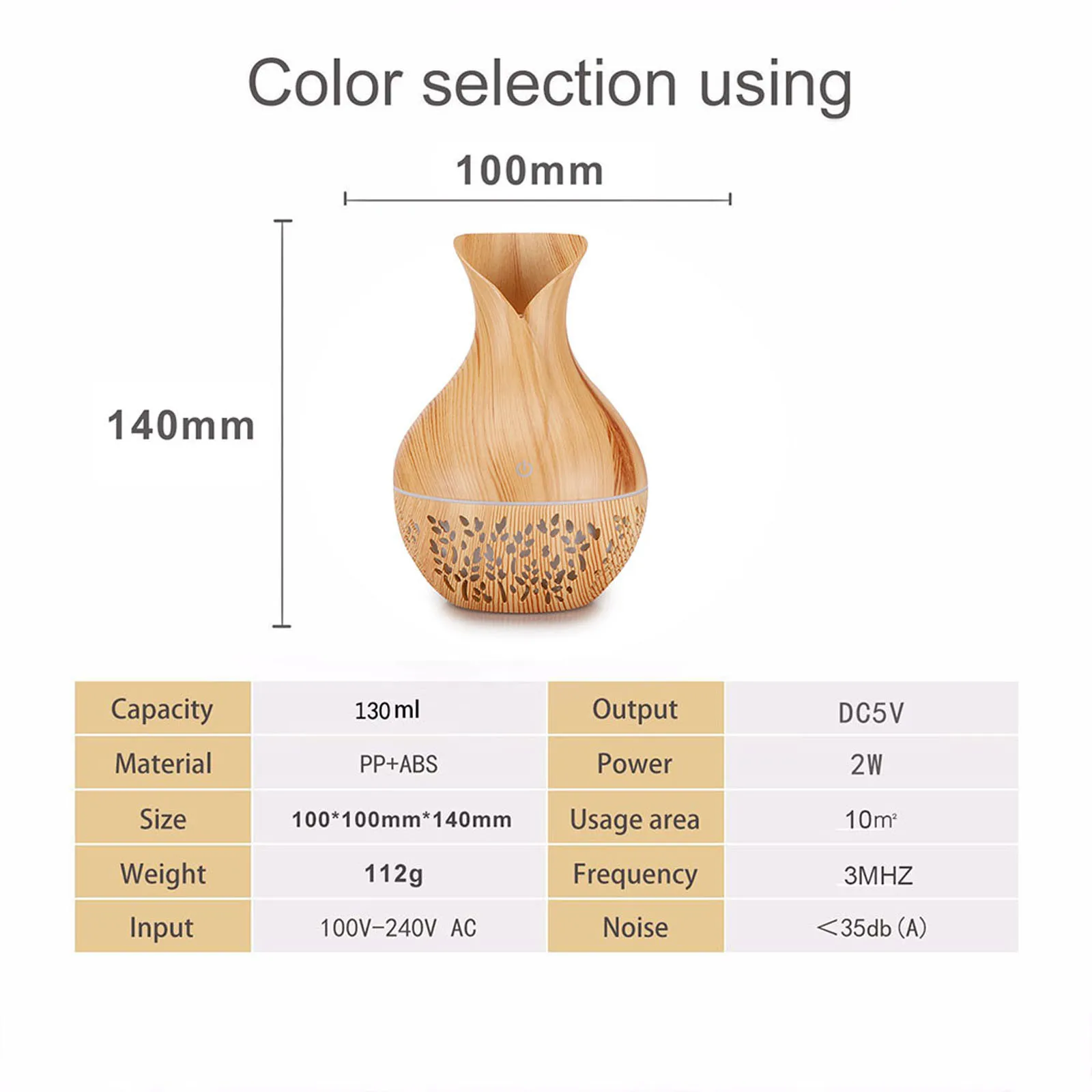 Usb Air Humidifier Electric Aroma Diffuser Mist Wood Grain Oil Aromatherapy Mini Have 7 Led Light For Car Home Office#dg4 
Usb Air Humidifier Electric Aroma Diffuser Mist Wood Grain Oil Aromatherapy Mini Have 7 Led Light For Car Home Office#dg4