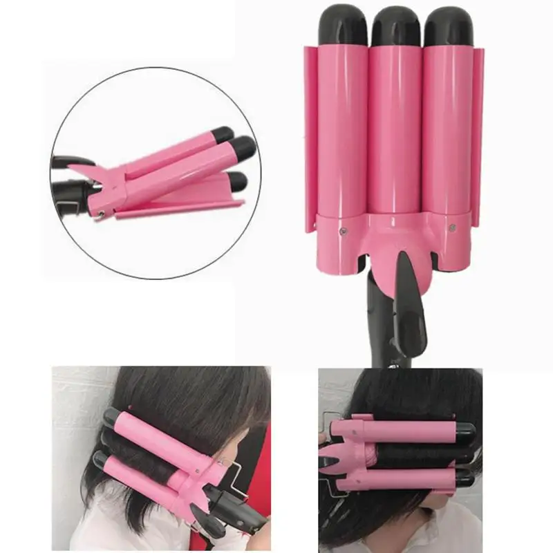 Big wave curling iron hair rod professional ceramic triple barrel curling iron water ripple curling iron styling tool
Big wave curling iron hair rod professional ceramic triple barrel curling iron water ripple curling iron styling tool