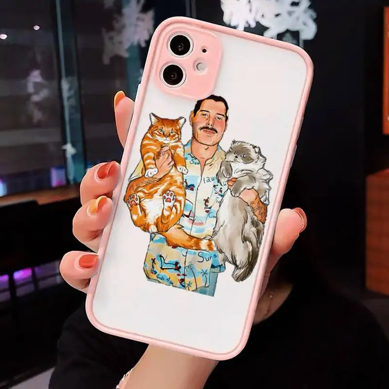 Rock singer Freddie Mercury Queen Phone Cases matte transparent For iphone 7 8 11 12 plus mini x xs xr pro max cover
Rock singer Freddie Mercury Queen Phone Cases matte transparent For iphone 7 8 11 12 plus mini x xs xr pro max cover