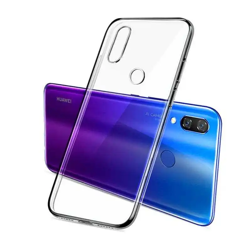 Ультратонкий Прозрачный мягкий ТПУ чехол для Huawei Nova 3 3i 2 2i 2s Plus Lite