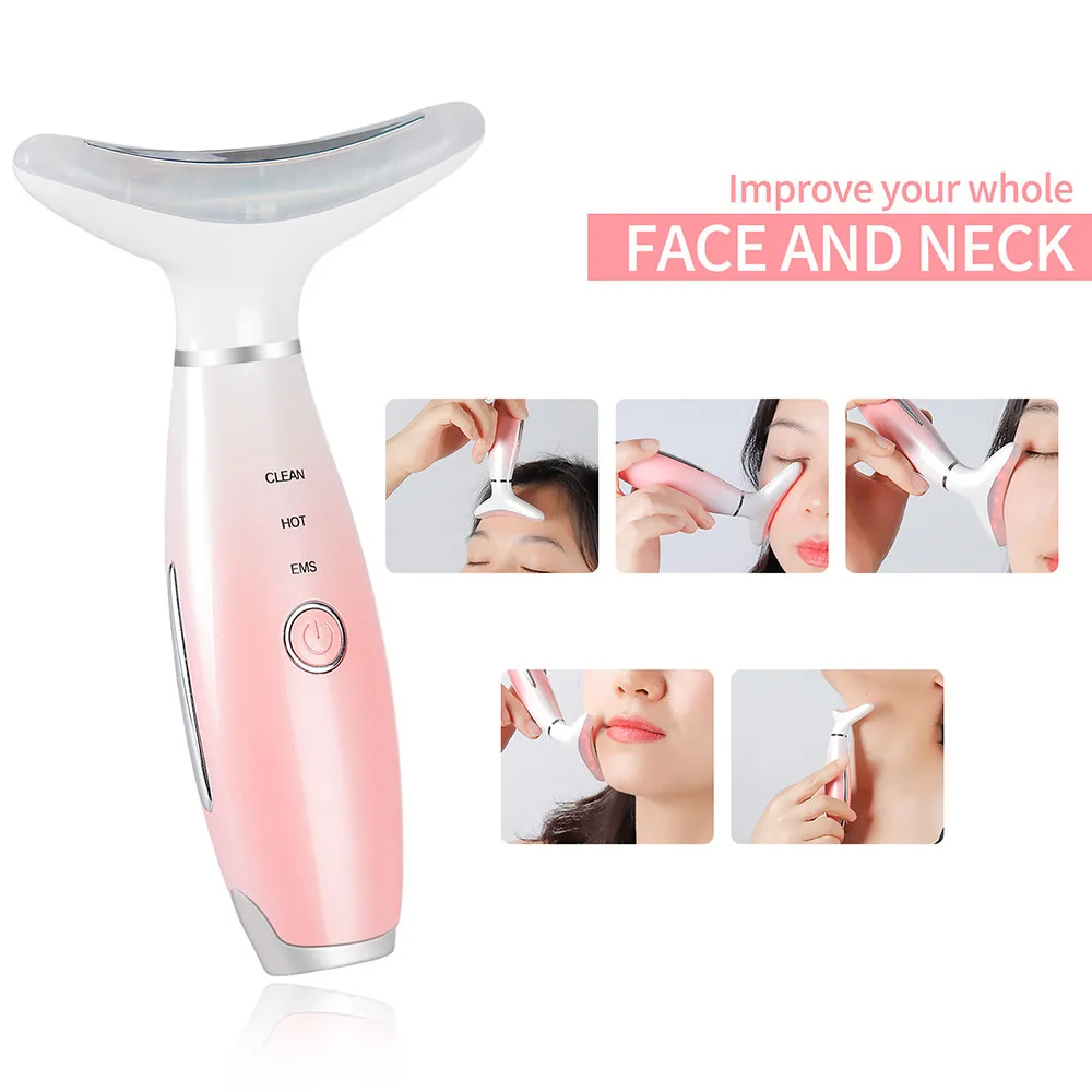 EMS Reduce Double Chin Neck Face Lifting Heating Massager Light Photon Rejuvenation Skin Tightening Anti Wrinkle Shrink Pores
EMS Reduce Double Chin Neck Face Lifting Heating Massager Light Photon Rejuvenation Skin Tightening Anti Wrinkle Shrink Pores