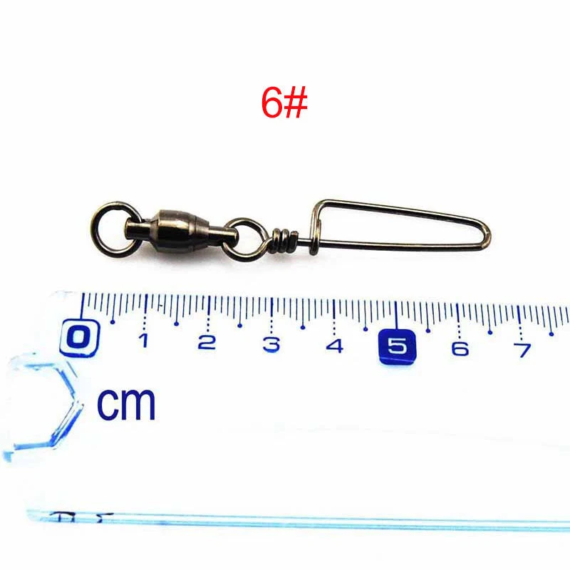 20/50pcs Stainless Steel Ball Bearing Fishing Swivels Ring With Coastlock Snap 5/7# Freshwater Saltwater Tackle Attachment
20/50pcs Stainless Steel Ball Bearing Fishing Swivels Ring With Coastlock Snap 5/7# Freshwater Saltwater Tackle Attachment