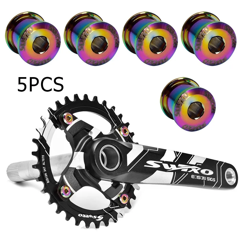 5 Pcs Bicycle Chainring Screws Ultralight Single Double Plate Chainwheel Bolts Cycling Fixed Gear Crankset Parts Accessories
5 Pcs Bicycle Chainring Screws Ultralight Single Double Plate Chainwheel Bolts Cycling Fixed Gear Crankset Parts Accessories