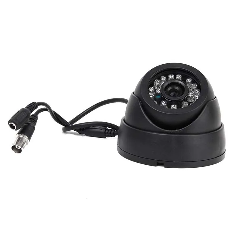 

Black Surveillance Camera PAL 1/3" CMOS 700TVL 24 LED IR Cut 3.6mm Security Indoor Dome CCTV Camera