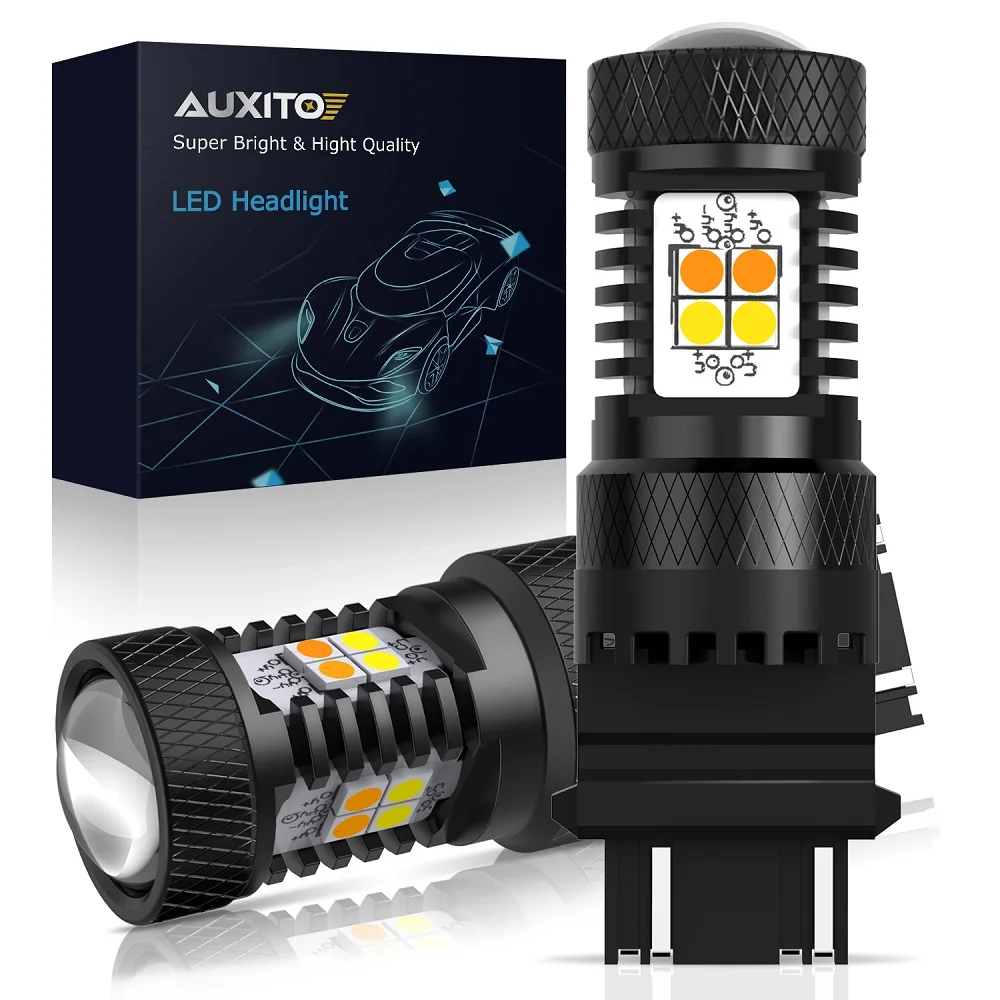 AUXITO 2x T25 P27/7W T20 7443 W21/5W W21W Led Bulb DRL Dual Color Turn Signal Lamp LED Car Parking Light Amber White
AUXITO 2x T25 P27/7W T20 7443 W21/5W W21W Led Bulb DRL Dual Color Turn Signal Lamp LED Car Parking Light Amber White