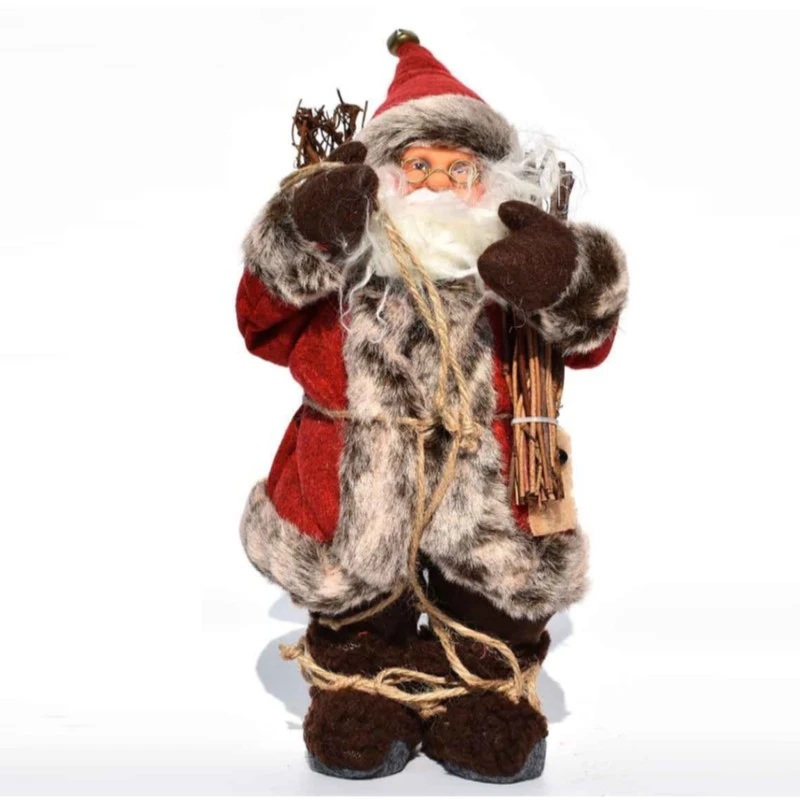30cm Christmas Decorations Santa Claus Dolls Standing Christmas Figurine Holiday Decoration Ornaments Layout Window Decoration
30cm Christmas Decorations Santa Claus Dolls Standing Christmas Figurine Holiday Decoration Ornaments Layout Window Decoration