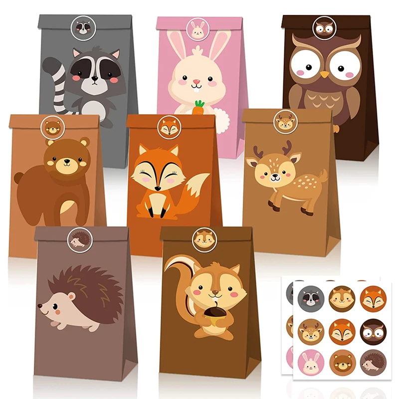 24pcs Safari Party Gift Bags Jungle Animal Favors For Guest Happy Birthday Kids Wild One Baby Shower Zoo Decoration Supplies 
24pcs Safari Party Gift Bags Jungle Animal Favors For Guest Happy Birthday Kids Wild One Baby Shower Zoo Decoration Supplies