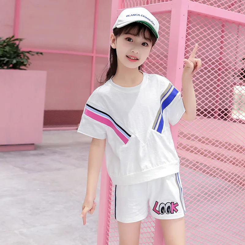 New Summer Girls Clothes Sets Children's Clothing Set Short Sweatshirt + Pants 2 Piece Baby Girl Clothes 3 4 5 6 8 9 10 12 Years
New Summer Girls Clothes Sets Children's Clothing Set Short Sweatshirt + Pants 2 Piece Baby Girl Clothes 3 4 5 6 8 9 10 12 Years
