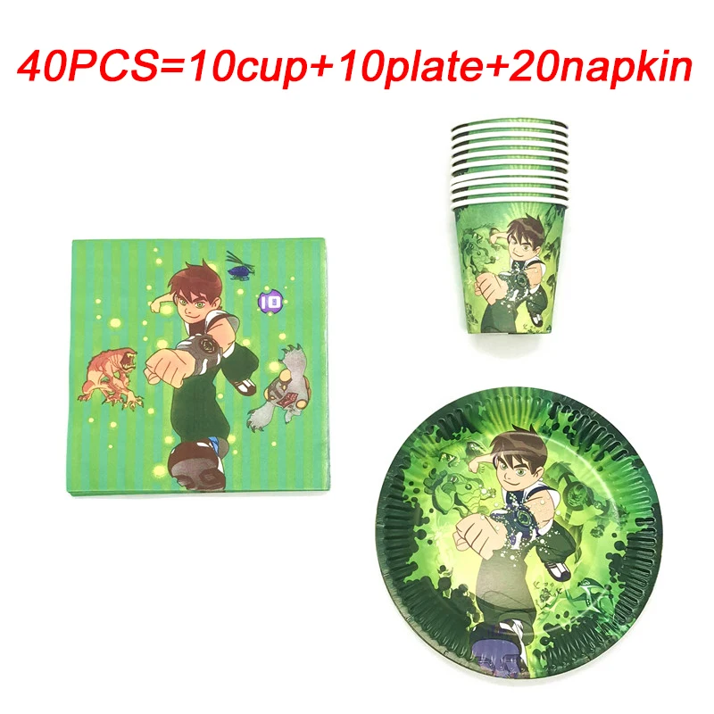 Ben 10 Party Supplies Birthday Plates Cups Disposable Tableware Set Bening Ten Baby Shower Birthday Decors Kids Party Supplies
Ben 10 Party Supplies Birthday Plates Cups Disposable Tableware Set Bening Ten Baby Shower Birthday Decors Kids Party Supplies