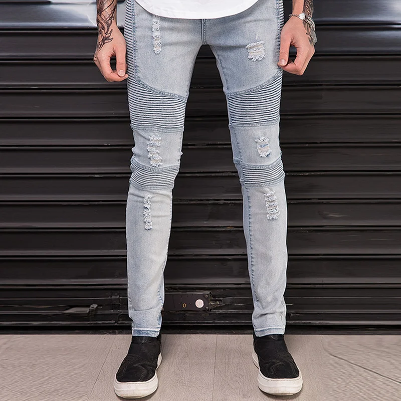 2021 Men Stacked Ripped Biker Jeans Male Plus Size Denim Retro Trousers Hip Hop Boyfriend Streetwear Blue Khaki Students Pants
2021 Men Stacked Ripped Biker Jeans Male Plus Size Denim Retro Trousers Hip Hop Boyfriend Streetwear Blue Khaki Students Pants