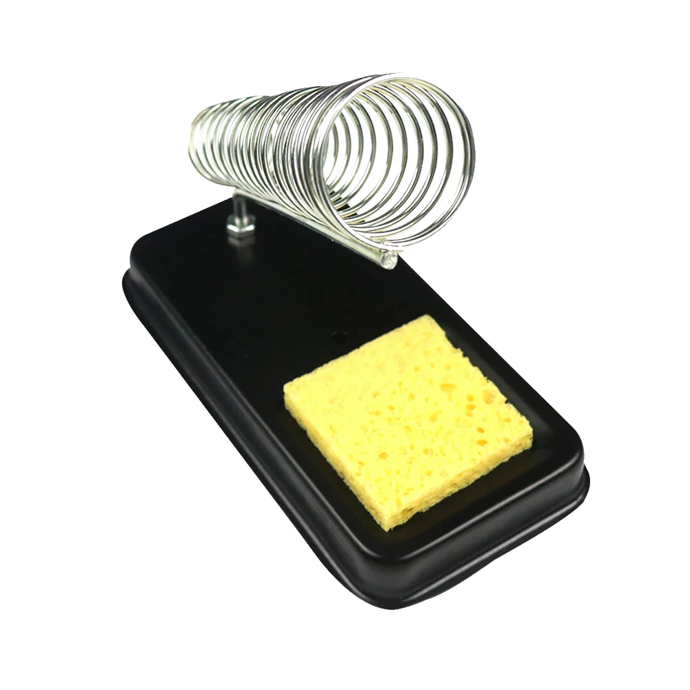 Electric Soldering Iron Stand Holder with Welding Cleaning Sponge Pads Generic High Temperature Resistance
Electric Soldering Iron Stand Holder with Welding Cleaning Sponge Pads Generic High Temperature Resistance