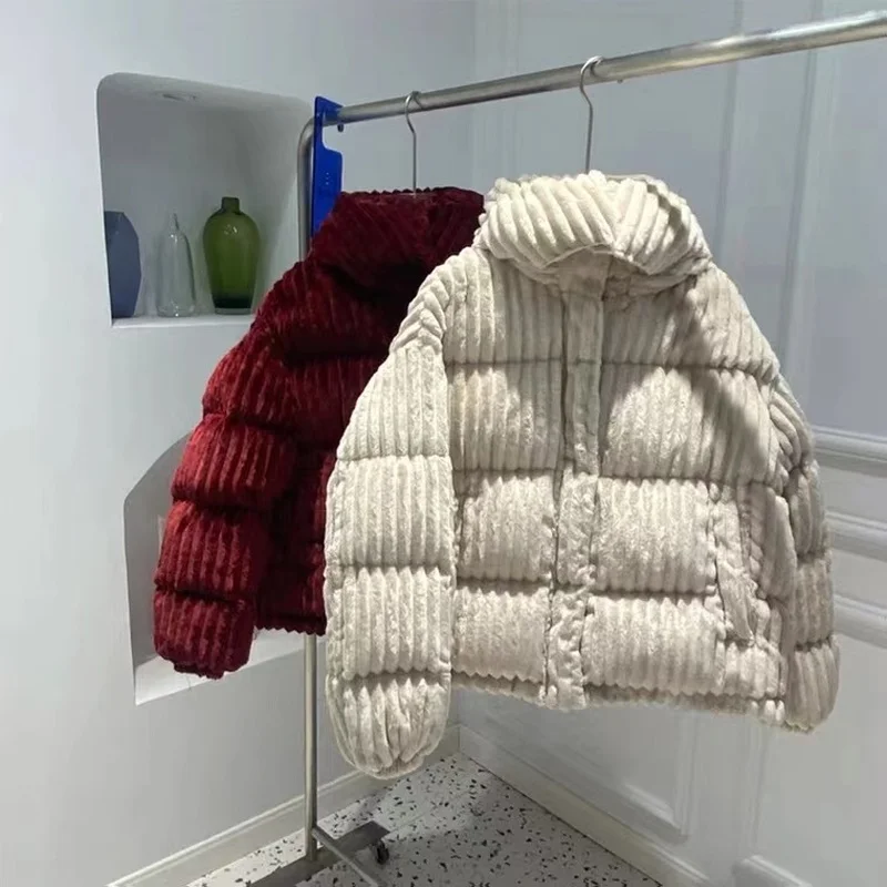 2021 High Quality Corduroy Coat Women Fashion with Hooded Jackets 90% Duck Down Fillers Patchwork Winter Thicker Coats Outerwear
2021 High Quality Corduroy Coat Women Fashion with Hooded Jackets 90% Duck Down Fillers Patchwork Winter Thicker Coats Outerwear