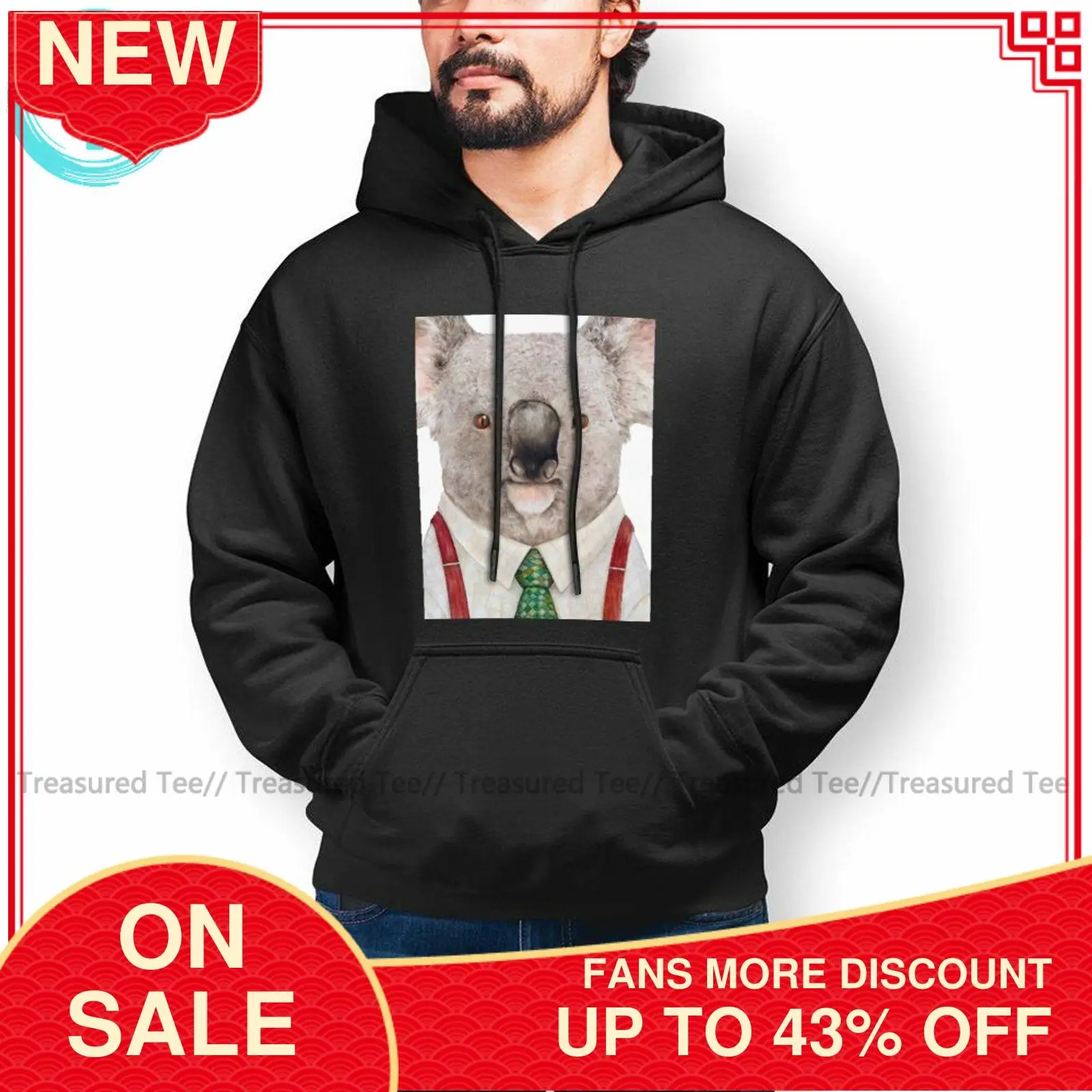 Warm Koala Koala Hoodies Cotton Loose Pullover Hoodie Long Sleeve Cool Hoodie XL Men
Warm Koala Koala Hoodies Cotton Loose Pullover Hoodie Long Sleeve Cool Hoodie XL Men