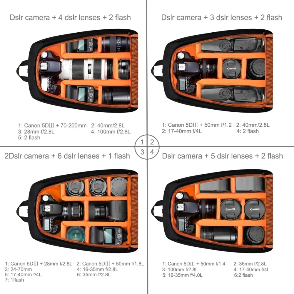 Outdoor Portable Waterproof Scratch-Proof Dual Shoulders Backpack Digital for DSLR Camera Lens Accessories Padded Protective Bag
Outdoor Portable Waterproof Scratch-Proof Dual Shoulders Backpack Digital for DSLR Camera Lens Accessories Padded Protective Bag