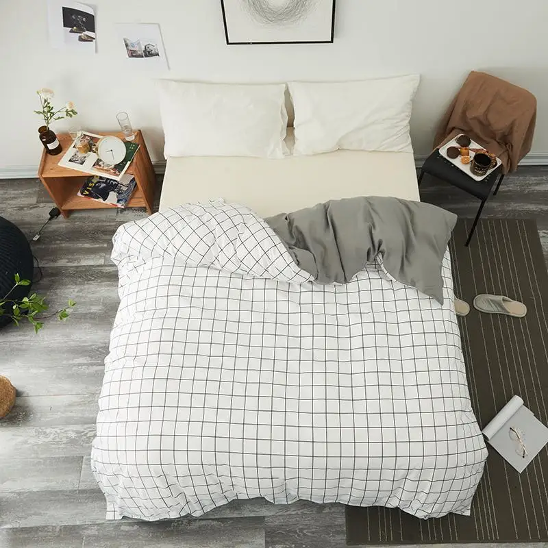 White black plaid Duvet Cover Twin Full Queen King Single modern fashion comfortable Quilt Cover Printing Home One piece40
White black plaid Duvet Cover Twin Full Queen King Single modern fashion comfortable Quilt Cover Printing Home One piece40