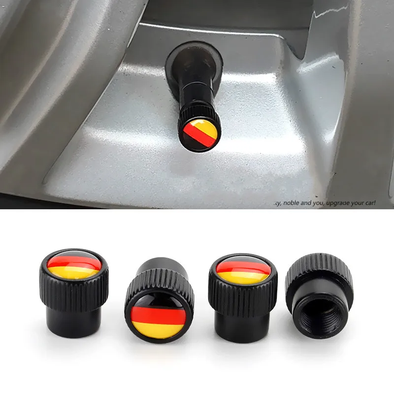 4X Germany Flag Logo Sticker Wheel Tire Valve Caps Stem Covers for VW Audi Benz BMW Auto Styling Car Accessories
4X Germany Flag Logo Sticker Wheel Tire Valve Caps Stem Covers for VW Audi Benz BMW Auto Styling Car Accessories