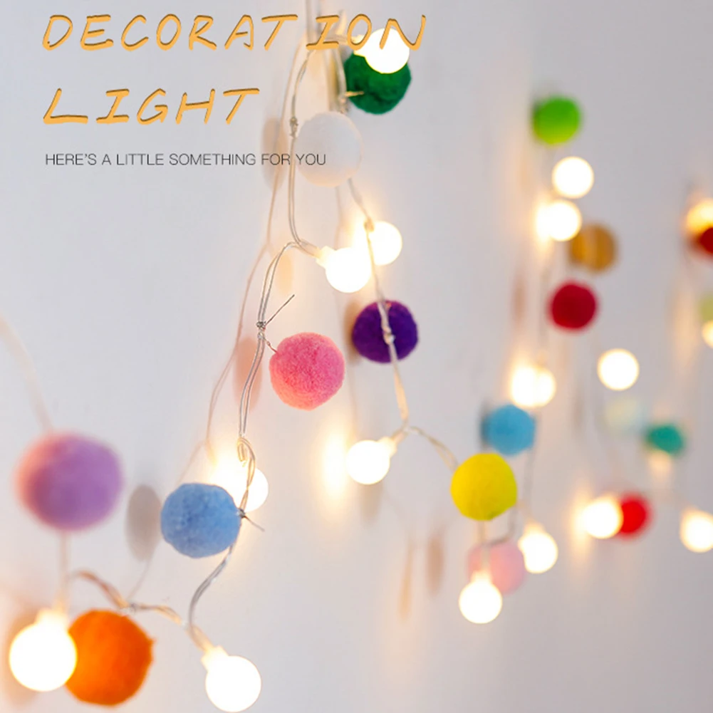 Cute Ball Garland String Lights Battery Operated LED Lamps Christmas Party Household Window Bar Decoration Gift
Cute Ball Garland String Lights Battery Operated LED Lamps Christmas Party Household Window Bar Decoration Gift