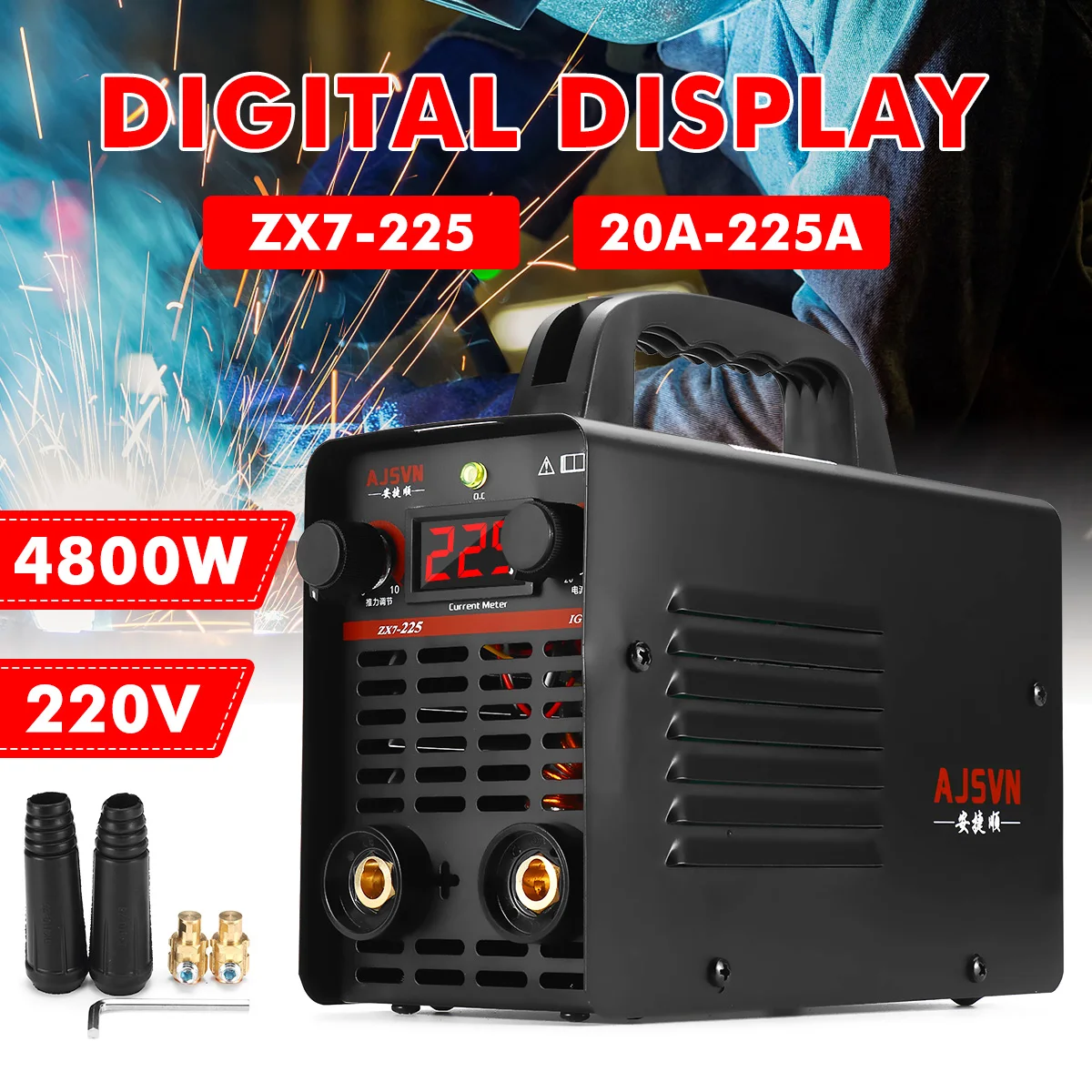 ЖК-дисплей цифровой Дисплей электрического сварочного аппарата ZX7-225 20A-225A 4800W для дуговой сварки под флюсом MMA инвертор Портативный ручной с...
ЖК-дисплей цифровой Дисплей электрического сварочного аппарата ZX7-225 20A-225A 4800W для дуговой сварки под флюсом MMA инвертор Портативный ручной с...