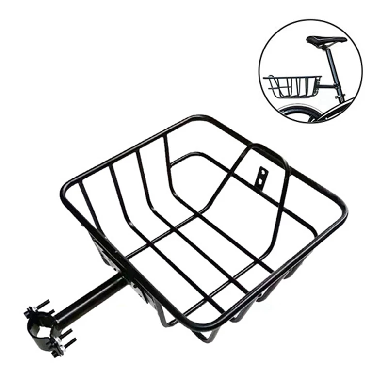 Wire Lift-Off Rear Basket Bicycle Iron Hanging Thickened And Widened For Bicycles | Спорт и развлечения