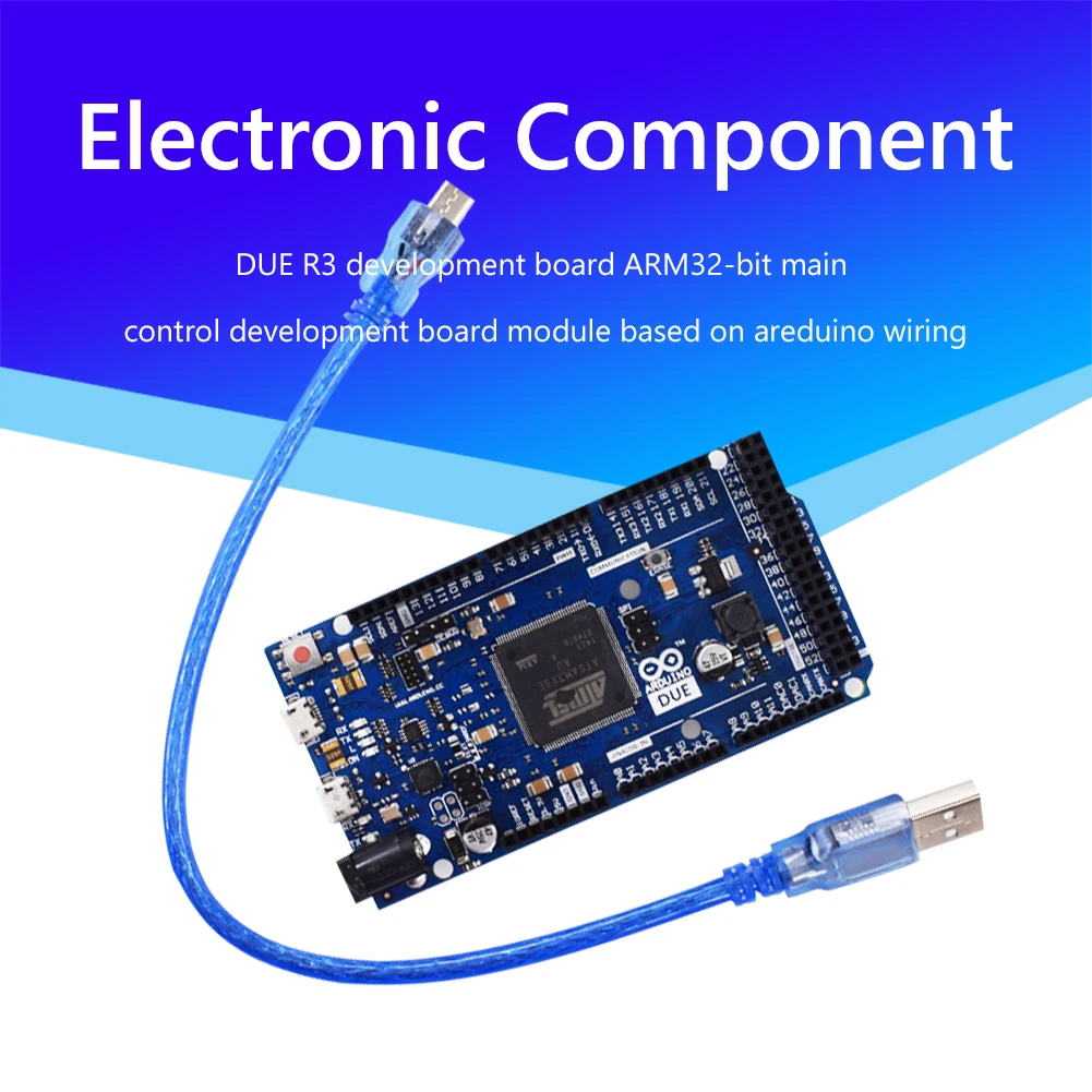 Single Channel Development Board Module SAM3X8E 32-Bit Microcontroller Development Board Module USB to Micro USB Cable
Single Channel Development Board Module SAM3X8E 32-Bit Microcontroller Development Board Module USB to Micro USB Cable