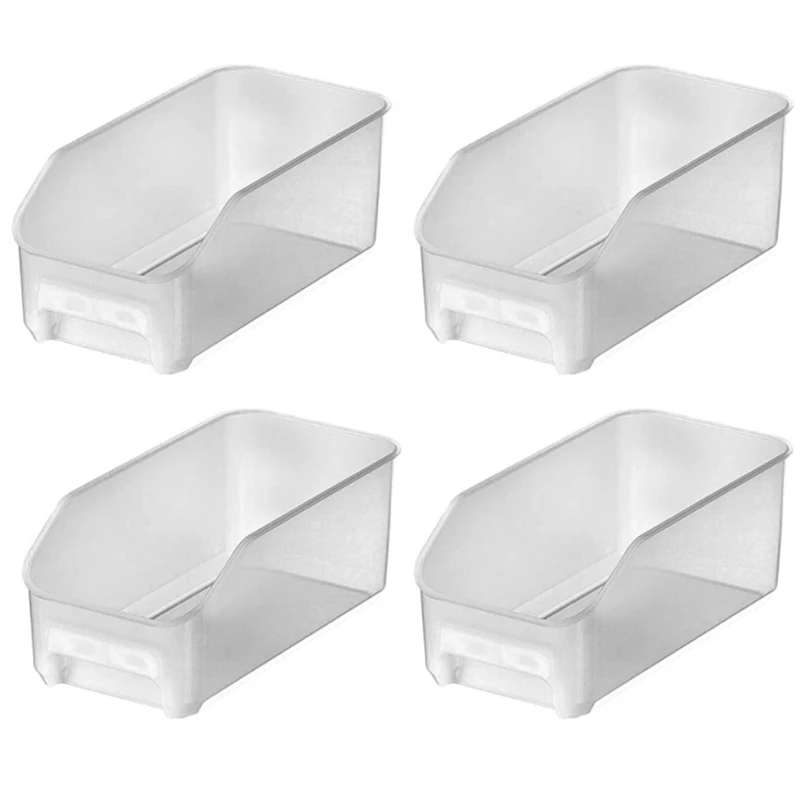 Fridge Bins, Storage Organizer Containers for Refrigerator, Freezer, Pantry and Kitchen Cabinets Pack of 4 (White)
Fridge Bins, Storage Organizer Containers for Refrigerator, Freezer, Pantry and Kitchen Cabinets Pack of 4 (White)