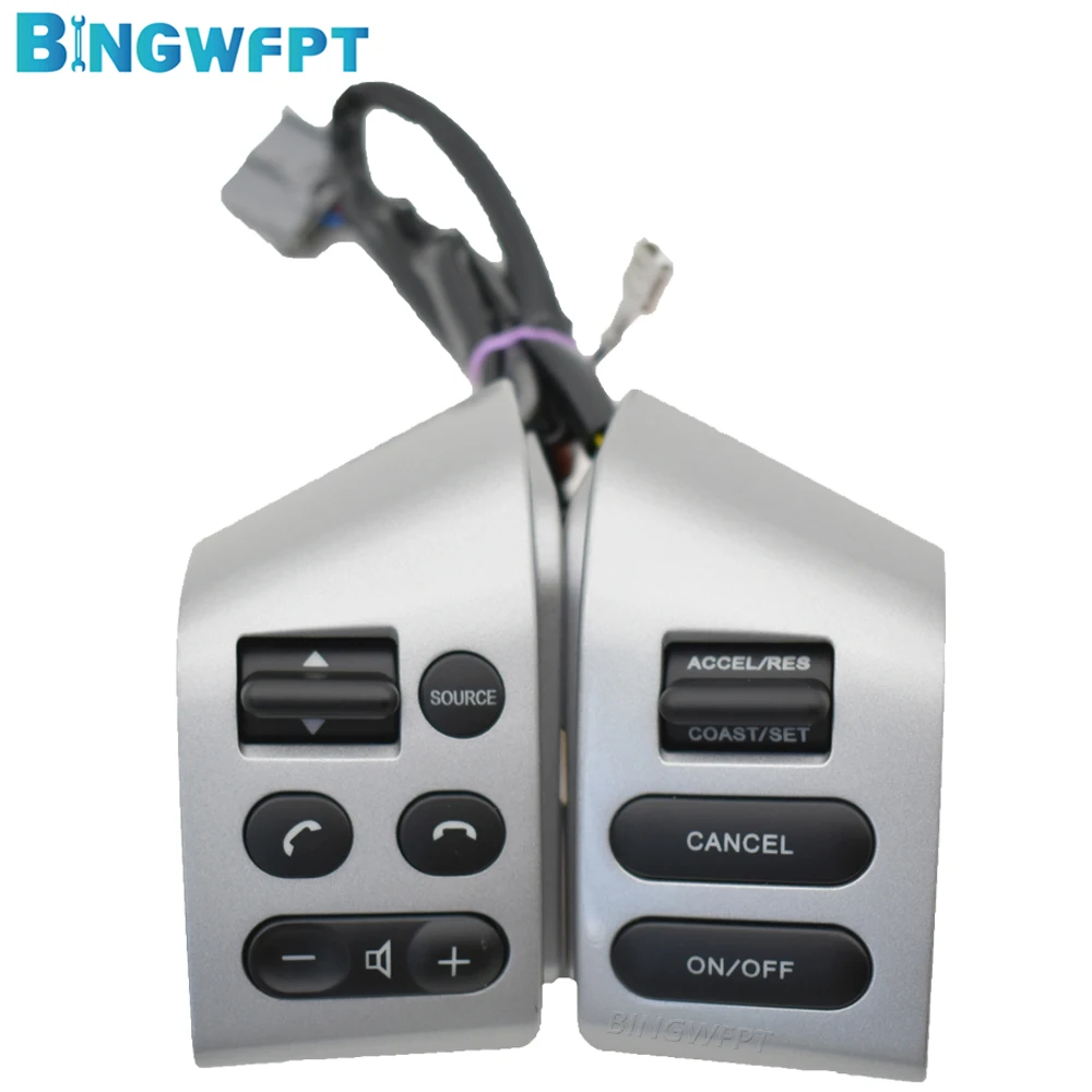 Автомобильный круиз-контроль, кнопки на руле, переключатель, серебристый, черный, бежевый для Nissan Tiida 05-08 Livina 07-10 Sylphy 05-17