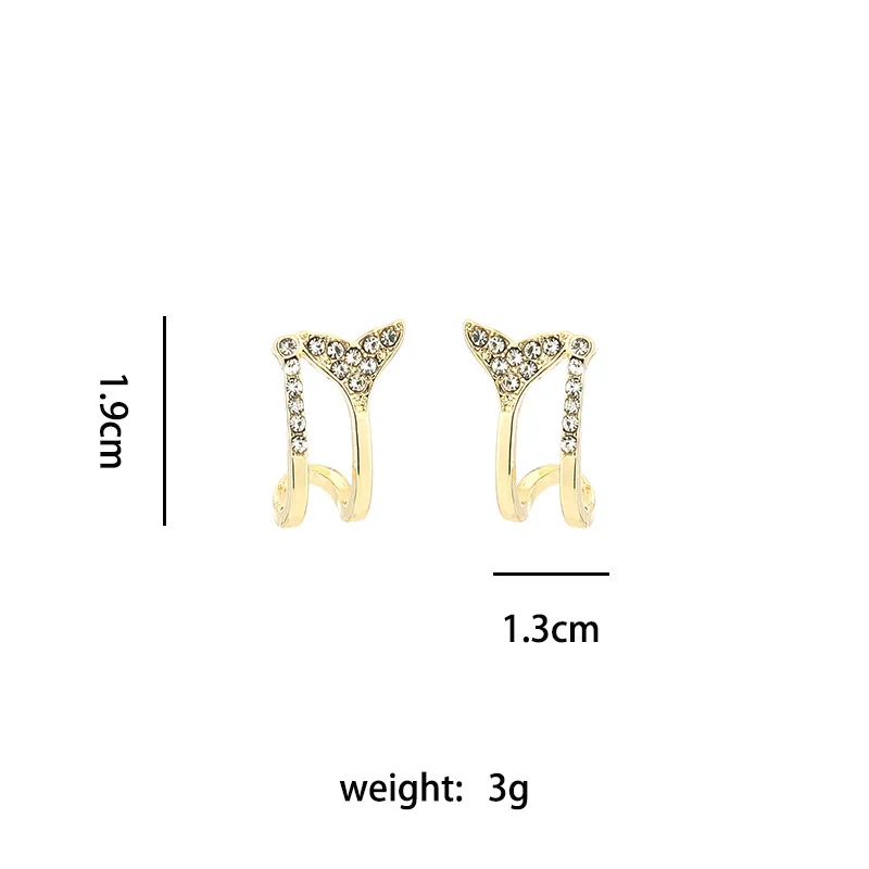 Mermaid Earings Gold Fashion Jewelry 2020 New Rhinestone Small Stud Earing for Women Female European Korean Trendy Elegant Style 
Mermaid Earings Gold Fashion Jewelry 2020 New Rhinestone Small Stud Earing for Women Female European Korean Trendy Elegant Style