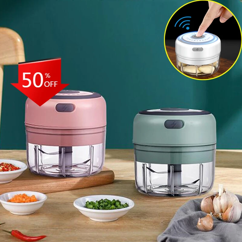 Kitchen Electric Mini Garlic Masher Vegetable Grinder Wireless Portable Electric Crusher Garlic Machine Food Mixer kitchen CF26
Kitchen Electric Mini Garlic Masher Vegetable Grinder Wireless Portable Electric Crusher Garlic Machine Food Mixer kitchen CF26