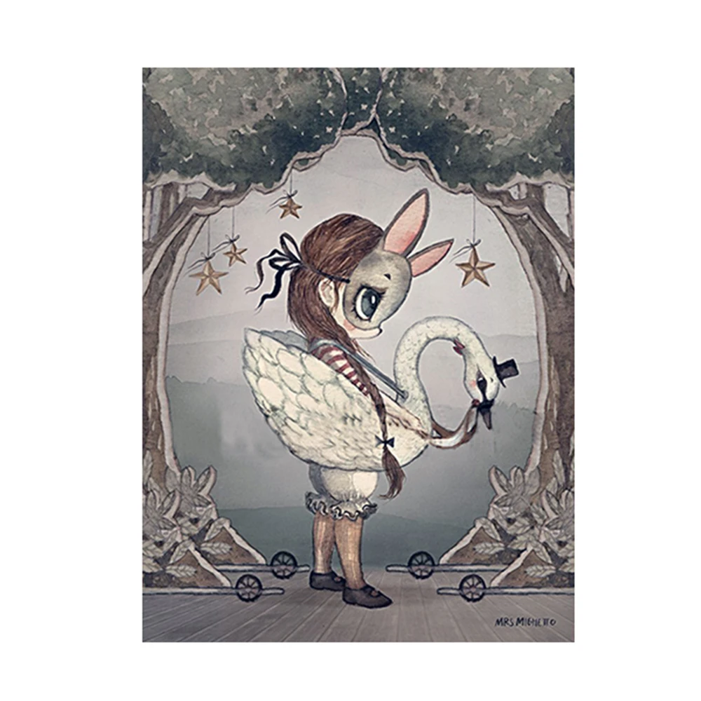 Набор для вышивки крестиком 11 карат, водорастворимый холст с принтом кролика, Ангела из мультфильма «сделай сам», DMC 
Набор для вышивки крестиком 11 карат, водорастворимый холст с принтом кролика, Ангела из мультфильма «сделай сам», DMC