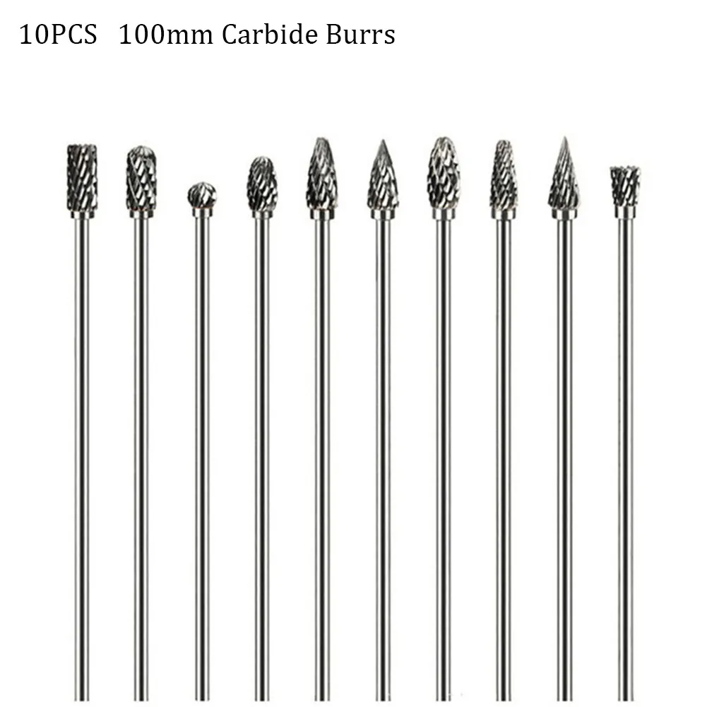 10 Pcs Carbide Rotary File Tungsten Carbide Rotary Burrs 4Inch Long Double Cut Tungsten Solid Carbide Rotary Drill 1/8Inch
10 Pcs Carbide Rotary File Tungsten Carbide Rotary Burrs 4Inch Long Double Cut Tungsten Solid Carbide Rotary Drill 1/8Inch