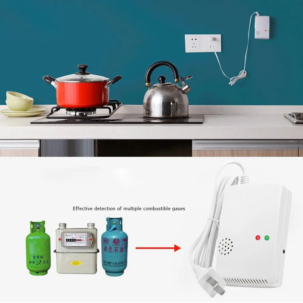 AC 220V 50HZ AT-300 Gas Leak Warning Detector Alarm Home Security Gas Detector Sensor Alarm Reset Concentration 8% LEL
AC 220V 50HZ AT-300 Gas Leak Warning Detector Alarm Home Security Gas Detector Sensor Alarm Reset Concentration 8% LEL