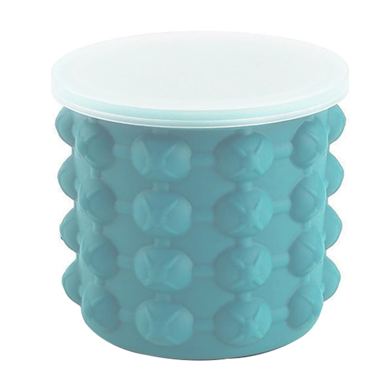 New Round Double Cavity Silicone Magic Bucket With Lid Maker Saving Ice Cubes Storage Space Mould Bucket For Kitchen
New Round Double Cavity Silicone Magic Bucket With Lid Maker Saving Ice Cubes Storage Space Mould Bucket For Kitchen