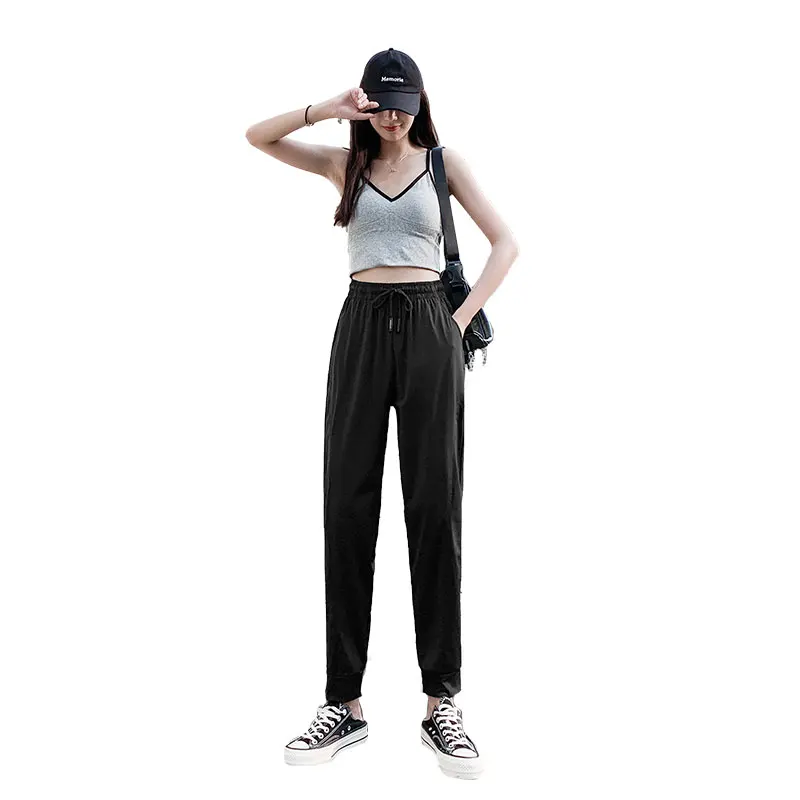 Small Ice Silk Sports Female Thin Loose Tappered 150 Wear Summer Clothes Matching Casual Quick-Dry Pants
Small Ice Silk Sports Female Thin Loose Tappered 150 Wear Summer Clothes Matching Casual Quick-Dry Pants