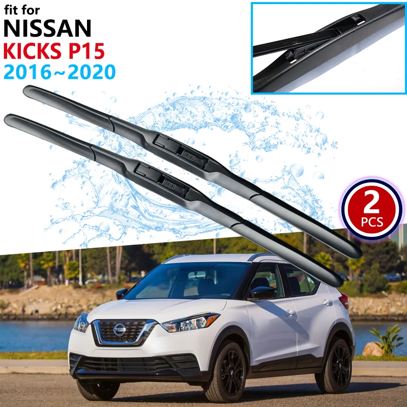 Car Wiper Blade for Nissan Kicks 2016 2017 2018 2019 2020 P15 Front Window Windscreen Windshield Wipers Window Blades Car Goods 
Car Wiper Blade for Nissan Kicks 2016 2017 2018 2019 2020 P15 Front Window Windscreen Windshield Wipers Window Blades Car Goods