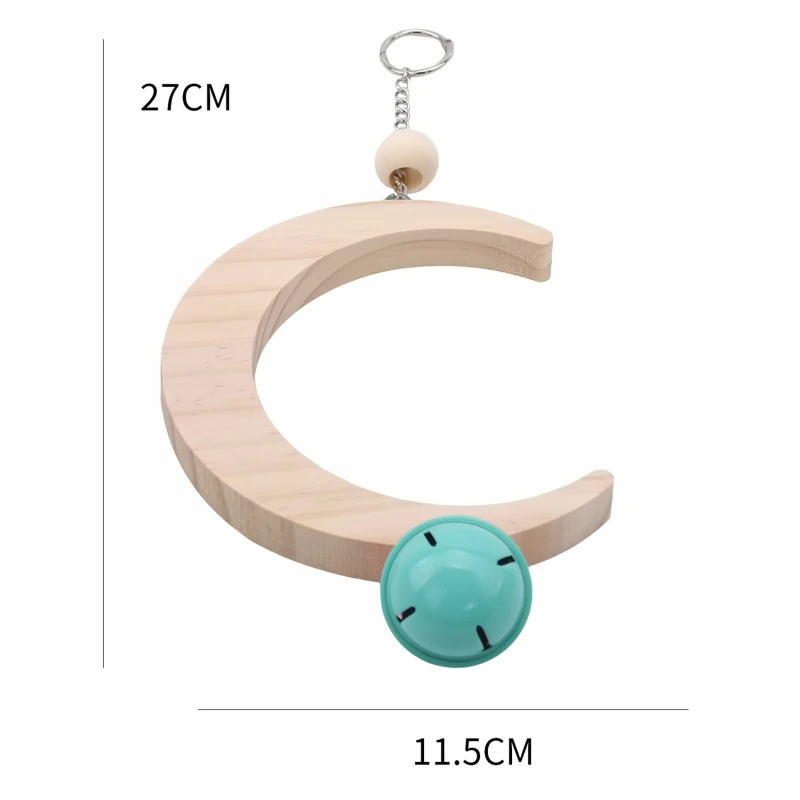 Natural Wooden Parrots Swing Toy Birds Perch Hanging Swings Cage With Colorful Beads Bells Toys Bird Supplies Training Claw Feet 
Natural Wooden Parrots Swing Toy Birds Perch Hanging Swings Cage With Colorful Beads Bells Toys Bird Supplies Training Claw Feet