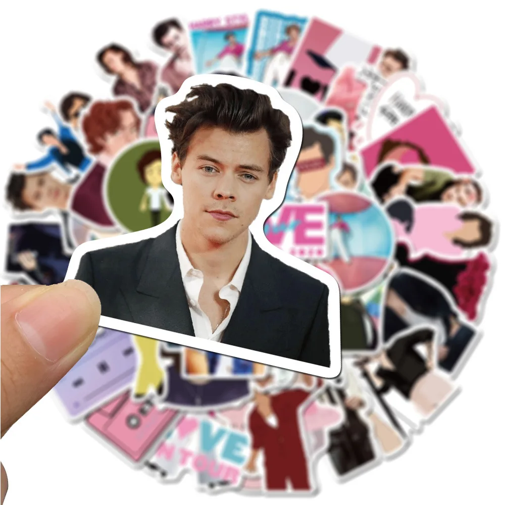 50Pcs Not Repeat British Singer Harry Style Luggage Stickers for Fans Gifts to DIY Laptop Phone Fridge Guitar Water Bottle Decor
50Pcs Not Repeat British Singer Harry Style Luggage Stickers for Fans Gifts to DIY Laptop Phone Fridge Guitar Water Bottle Decor