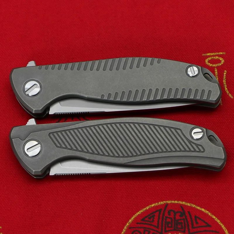 GREEN THORN F95 R18/R19 Flipper folding knife D2 blade Titanium handle Outdoor camping hunting pocke Survival knives EDC tools
GREEN THORN F95 R18/R19 Flipper folding knife D2 blade Titanium handle Outdoor camping hunting pocke Survival knives EDC tools