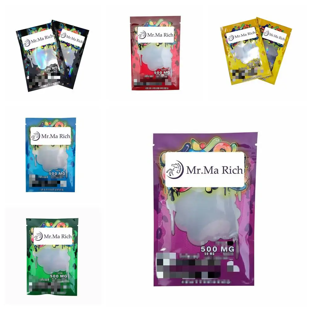 Six Types Packaging Storage Bags 500mg Mylar Bags Resealable Zipperstorage Bag Packaging Bags/Empty Bag
Six Types Packaging Storage Bags 500mg Mylar Bags Resealable Zipperstorage Bag Packaging Bags/Empty Bag