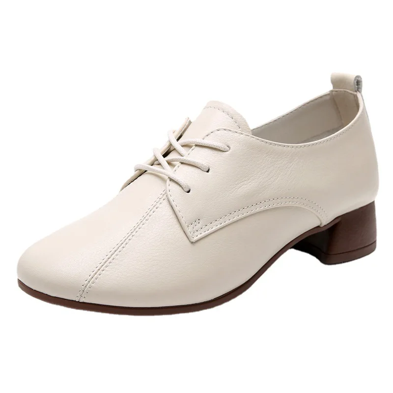 Plus Size 43 British Style Lace Up Genuine Leather Shoes Women Lady Casual Thick Heel Shoes Preppy Office Square Toe Loafers
Plus Size 43 British Style Lace Up Genuine Leather Shoes Women Lady Casual Thick Heel Shoes Preppy Office Square Toe Loafers