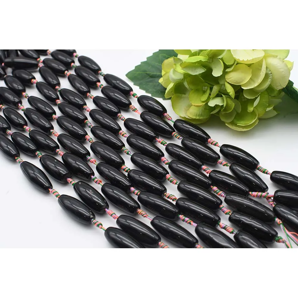 2strands/Lot 35mm Natural Smooth Black Cylindrical Agate Stone Beads For DIY Bracelet Necklace Jewelry Making Strand 15"
2strands/Lot 35mm Natural Smooth Black Cylindrical Agate Stone Beads For DIY Bracelet Necklace Jewelry Making Strand 15"
