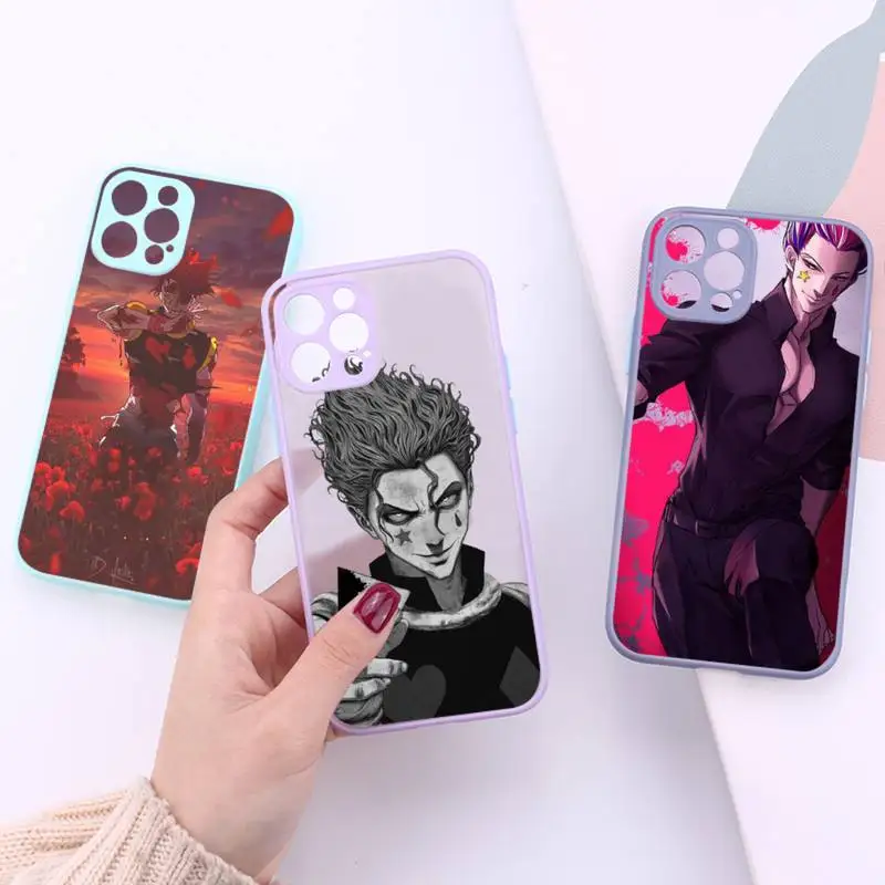 HUNTER×HUNTER Phone Case For iPhone 13 12 11 Mini Pro XR XS Max 7 8 Plus X Matte transparent Purple Back Cover
HUNTER×HUNTER Phone Case For iPhone 13 12 11 Mini Pro XR XS Max 7 8 Plus X Matte transparent Purple Back Cover