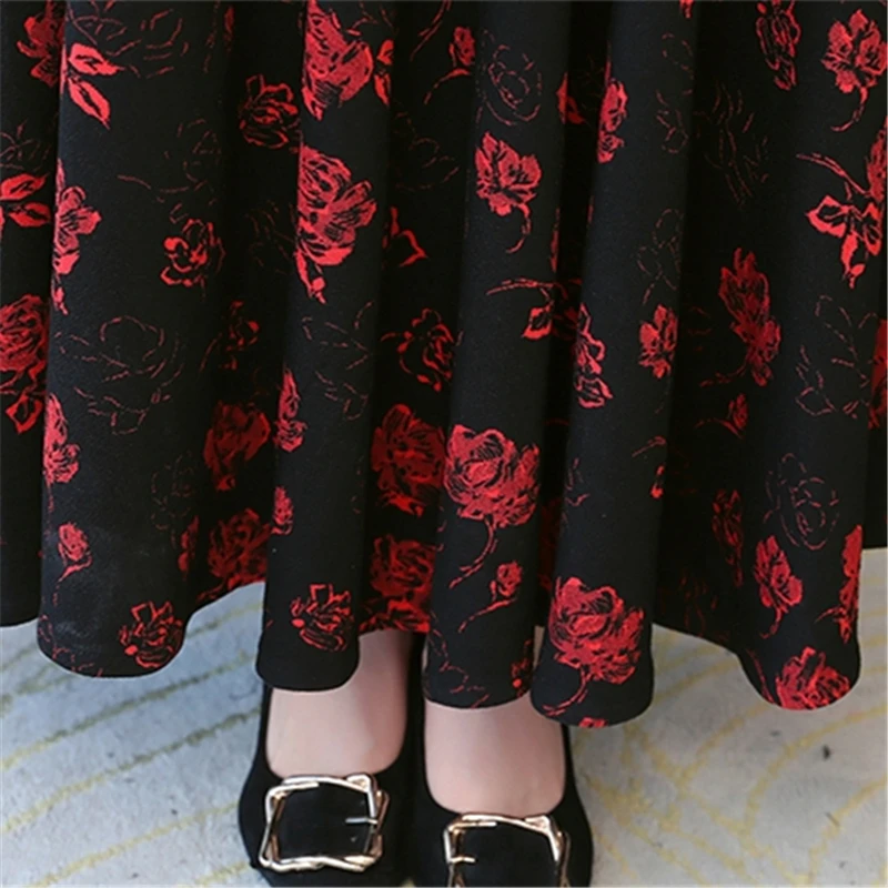JiuMeiDai 2020 Autumn Women Sexy V-Neck Long Dress Office Lady Elegant Red Floral Dresses Female Retro Party Clothing Plus Size
JiuMeiDai 2020 Autumn Women Sexy V-Neck Long Dress Office Lady Elegant Red Floral Dresses Female Retro Party Clothing Plus Size