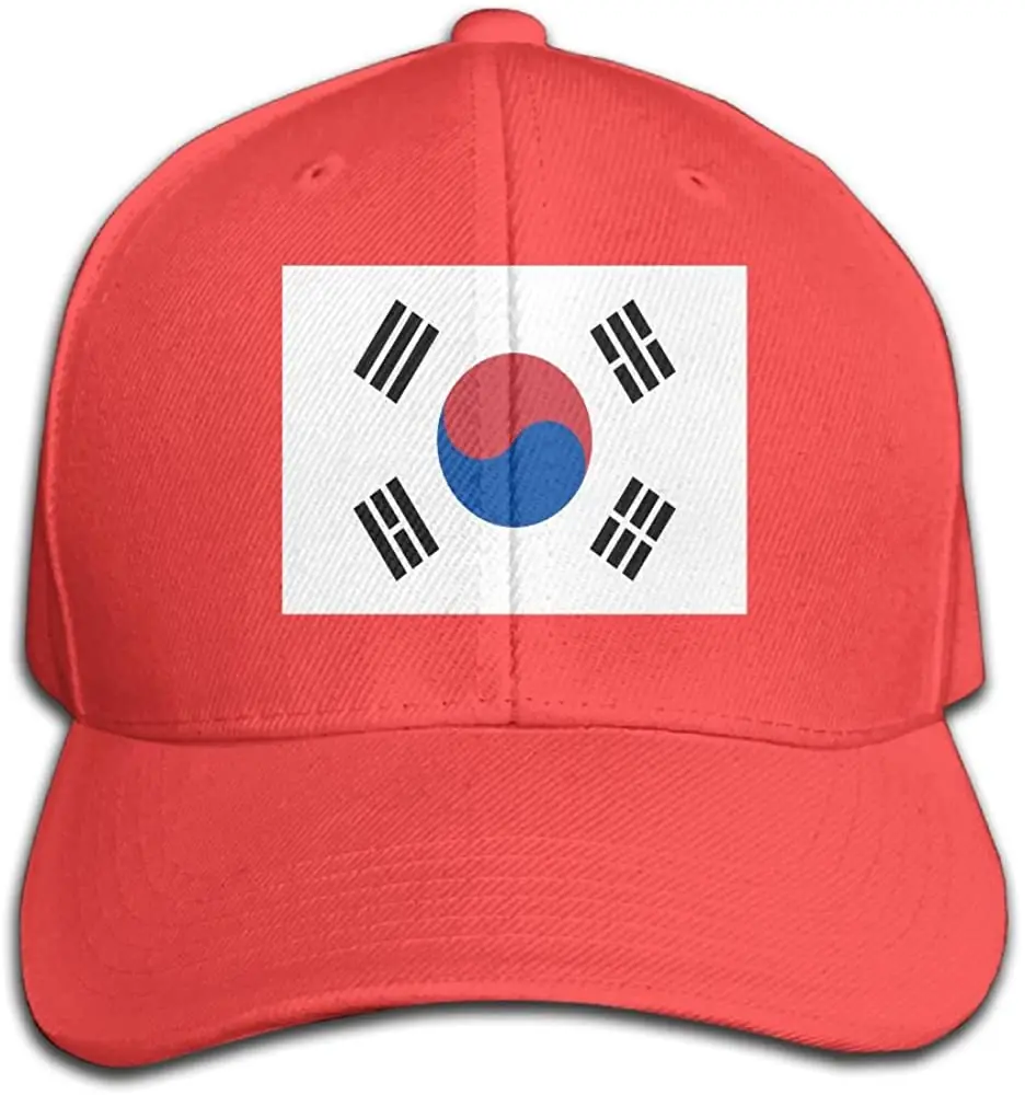 

Hat For Men 2021 Fashion South Korea Flag Snapback Sandwich Cap Adjustable Peaked Trucker Capcustom Logo