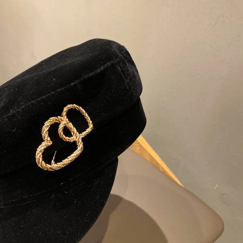 New Japanese Hat Female Navy Hat Love Metal Buckle Navy Hat Temperament Cap Fall/Winter Korean Hat 
New Japanese Hat Female Navy Hat Love Metal Buckle Navy Hat Temperament Cap Fall/Winter Korean Hat