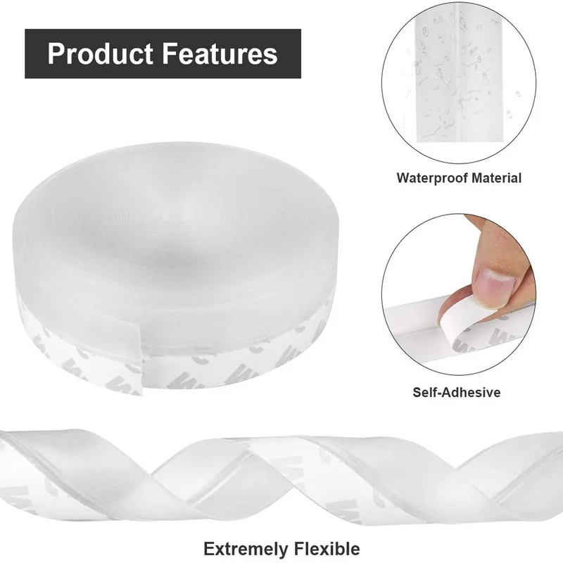 5M Self Adhesive Door Seal Strip Weather Strip Silicone Soundproofing Window Seal Draught Keep Warm Dust Insect
5M Self Adhesive Door Seal Strip Weather Strip Silicone Soundproofing Window Seal Draught Keep Warm Dust Insect