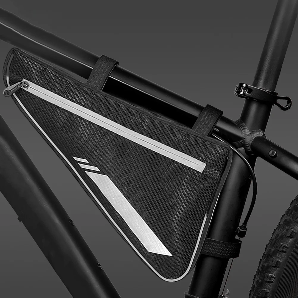 

Bike Front Frame Bag Reflective Waterproof Bicycle Triangle Pouch Saddle Bag Crossbar Tube Storage Bag Tube Bicycle Accessories