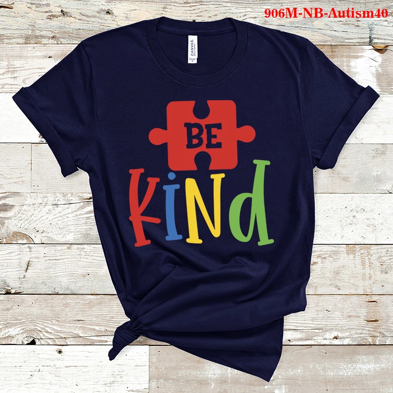 Be Kind with Autism T-shirt Casual Women Short Sleeve Autism Seeing World Differently Tshirt Funny Graphic Tees Dropshipping Top
Be Kind with Autism T-shirt Casual Women Short Sleeve Autism Seeing World Differently Tshirt Funny Graphic Tees Dropshipping Top